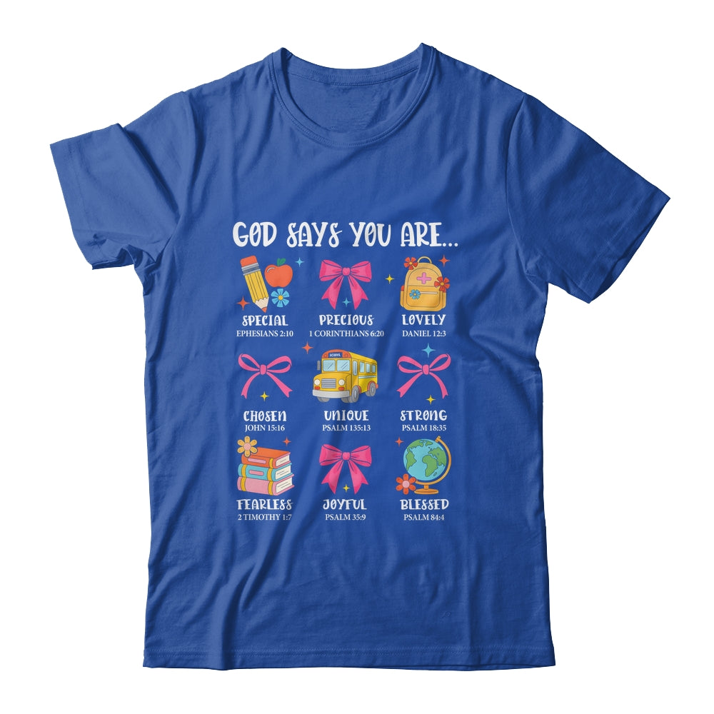 Teacher Christian God Says I Am Faith Religious Bible Verse Shirt & Hoodie | teecentury