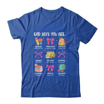 Teacher Christian God Says I Am Faith Religious Bible Verse Shirt & Hoodie | teecentury