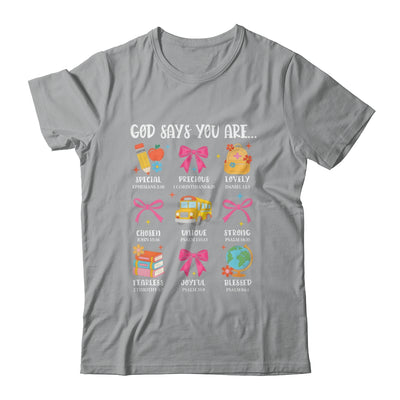 Teacher Christian God Says I Am Faith Religious Bible Verse Shirt & Hoodie | teecentury
