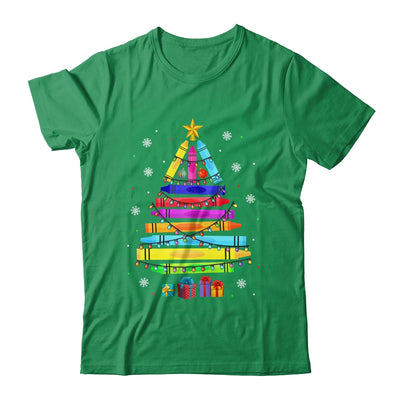 Teacher Christmas Xmas Crayon Tree Light Kids Student Shirt & Sweatshirt | teecentury