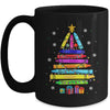 Teacher Christmas Xmas Crayon Tree Light Kids Student Mug | teecentury