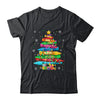 Teacher Crayon Christmas Tree Lights Student School Xmas Shirt & Sweatshirt | teecentury