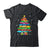 Teacher Crayon Christmas Tree Lights Student School Xmas Shirt & Sweatshirt | teecentury