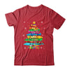 Teacher Crayon Christmas Tree Lights Student School Xmas Shirt & Sweatshirt | teecentury
