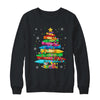 Teacher Crayon Christmas Tree Lights Student School Xmas Shirt & Sweatshirt | teecentury