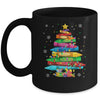 Teacher Crayon Christmas Tree Lights Student School Xmas Mug | teecentury