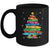 Teacher Crayon Christmas Tree Lights Student School Xmas Mug | teecentury