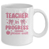 Teacher In Progress Coquette Pink Bow Future Teacher Women Mug | teecentury