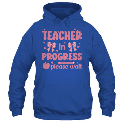 Teacher In Progress Coquette Pink Bow Future Teacher Women Shirt & Hoodie | teecentury