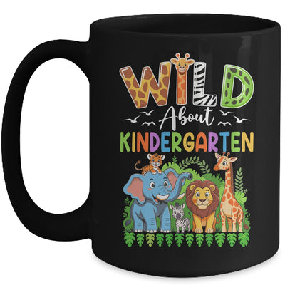 Teacher Kids Back To School Wild About Kindergarten Mug | teecentury