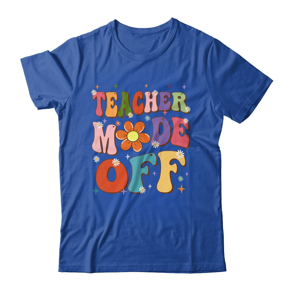 Teacher Mode Off Last Day Of School Summer Break Groovy Shirt & Tank Top | teecentury
