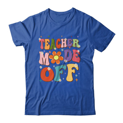 Teacher Mode Off Last Day Of School Summer Break Groovy Shirt & Tank Top | teecentury