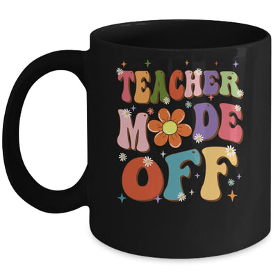 Teacher Mode Off Last Day Of School Summer Break Groovy Mug | teecentury