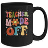 Teacher Mode Off Last Day Of School Summer Break Groovy Mug | teecentury