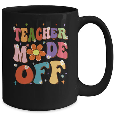 Teacher Mode Off Last Day Of School Summer Break Groovy Mug | teecentury