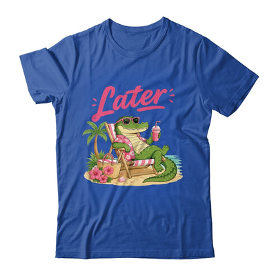 Teacher Summer Alligator See You Later Last Day Of School Shirt & Tank Top | teecentury