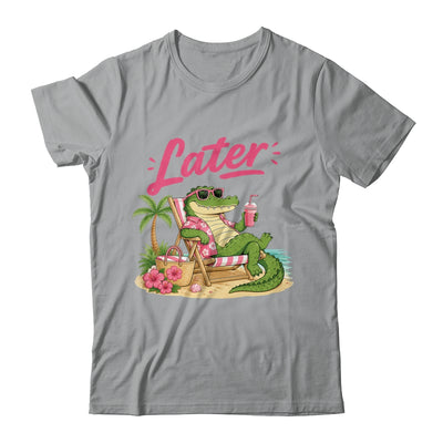 Teacher Summer Alligator See You Later Last Day Of School Shirt & Tank Top | teecentury