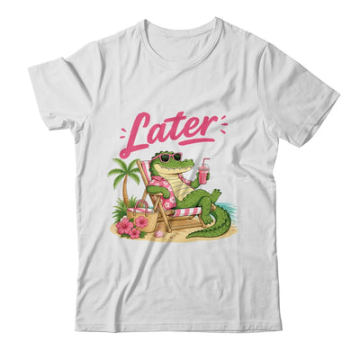 Teacher Summer Alligator See You Later Last Day Of School Shirt & Tank Top | teecentury