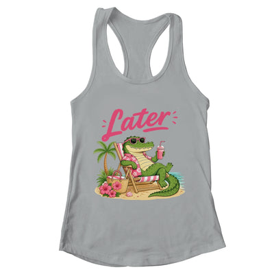 Teacher Summer Alligator See You Later Last Day Of School Shirt & Tank Top | teecentury