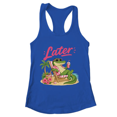 Teacher Summer Alligator See You Later Last Day Of School Shirt & Tank Top | teecentury