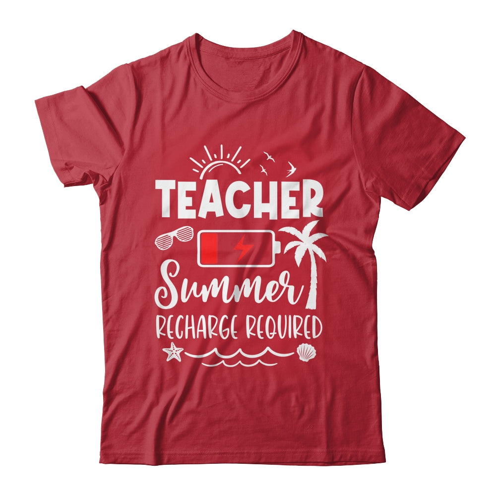 Teacher Summer Recharge Required Last Day School Men Women Shirt & Tank Top | teecentury