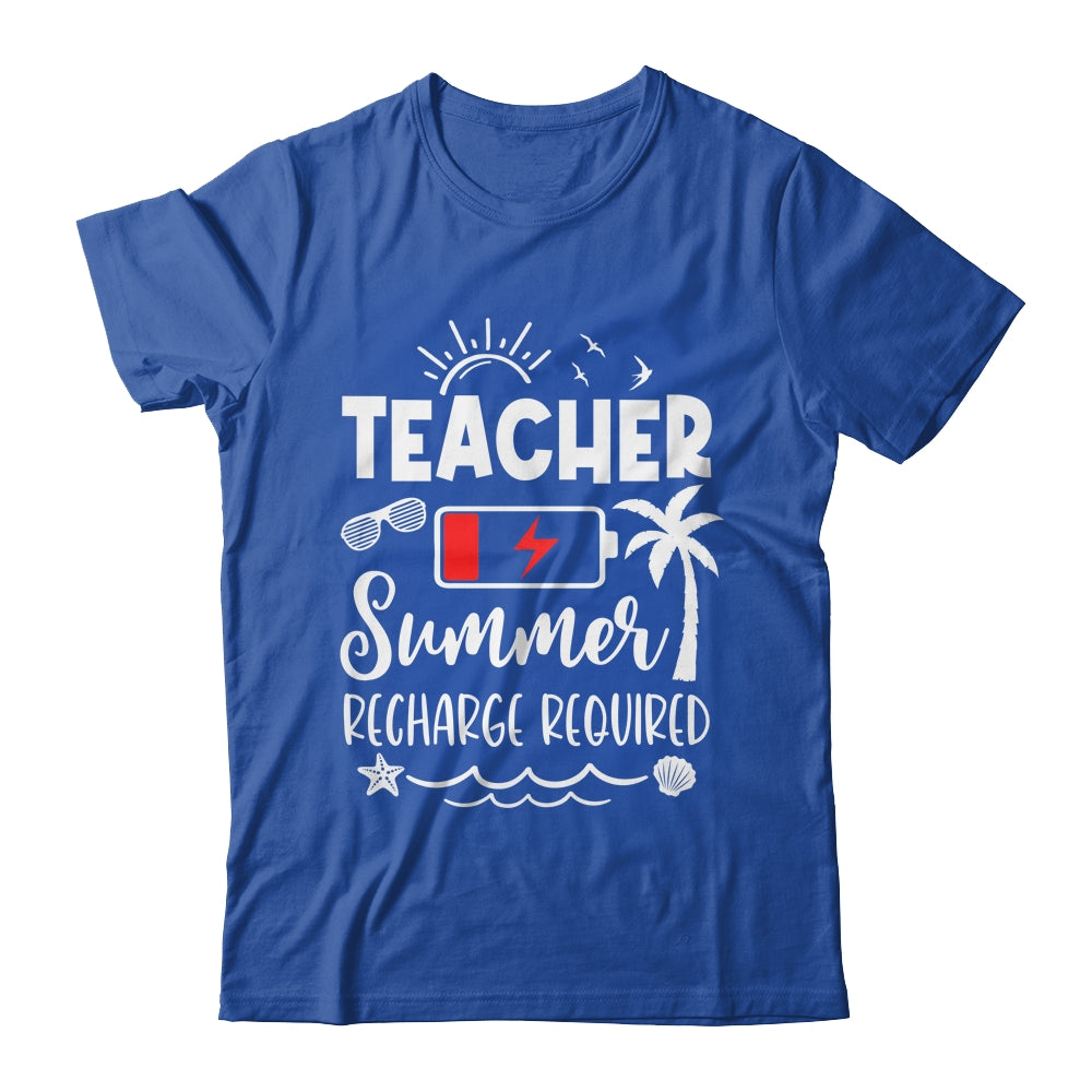 Teacher Summer Recharge Required Last Day School Men Women Shirt & Tank Top | teecentury