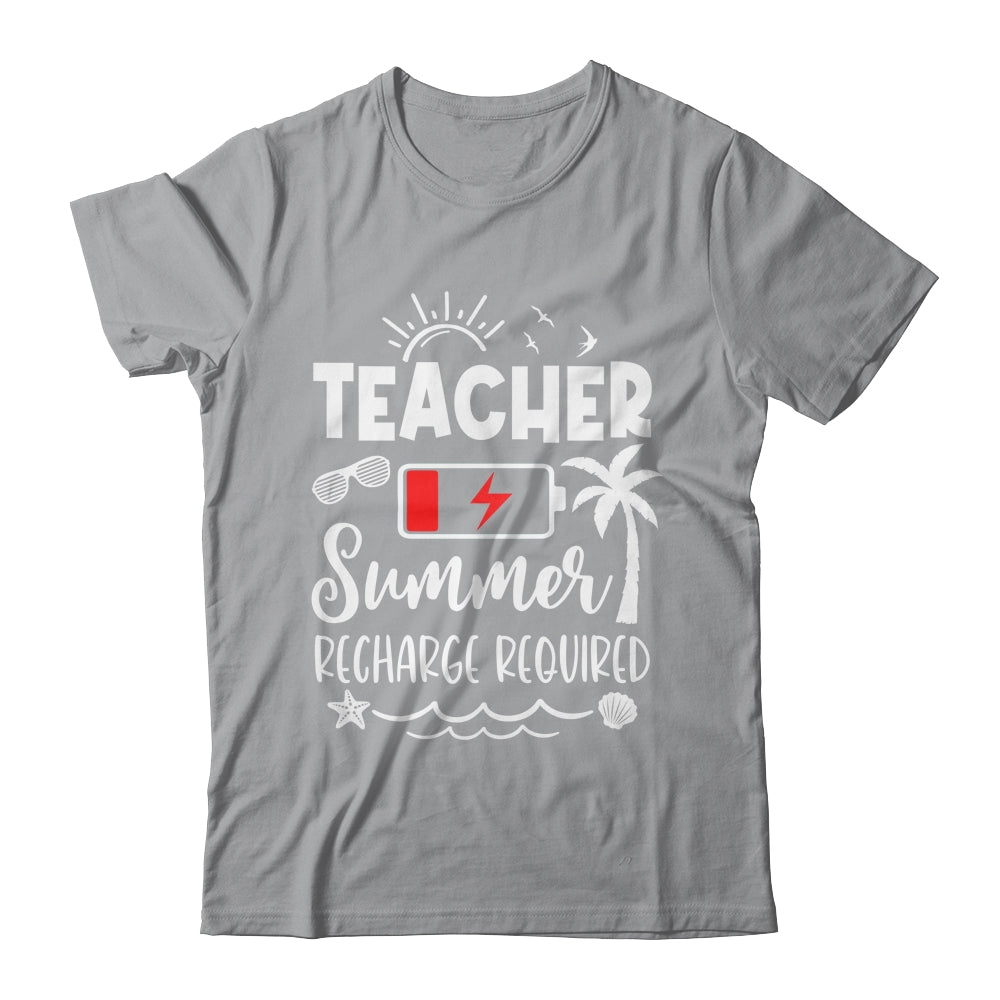Teacher Summer Recharge Required Last Day School Men Women Shirt & Tank Top | teecentury