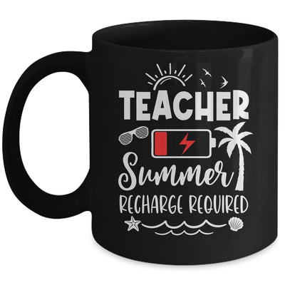 Teacher Summer Recharge Required Last Day School Men Women Mug | teecentury