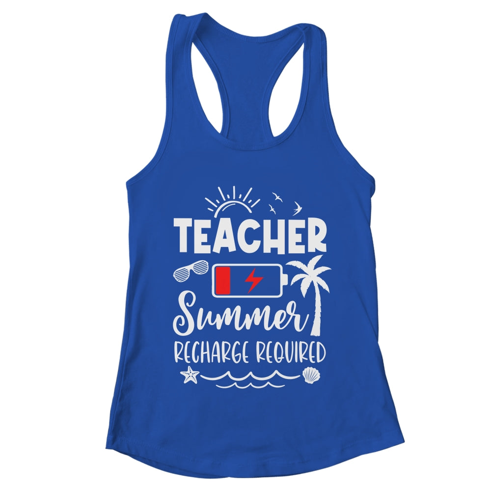 Teacher Summer Recharge Required Last Day School Men Women Shirt & Tank Top | teecentury