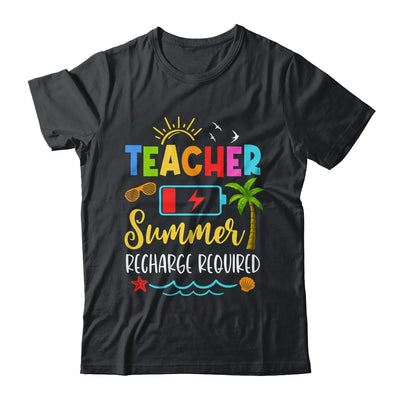 Teacher Summer Recharge Required Last Day School Women Funny Shirt & Tank Top | teecentury