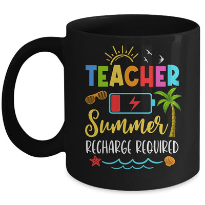 Teacher Summer Recharge Required Last Day School Women Funny Mug | teecentury