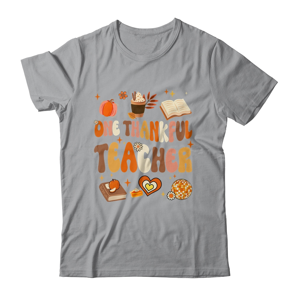 Teacher Thanksgiving For Women One Thankful Teacher Shirt & Hoodie | teecentury