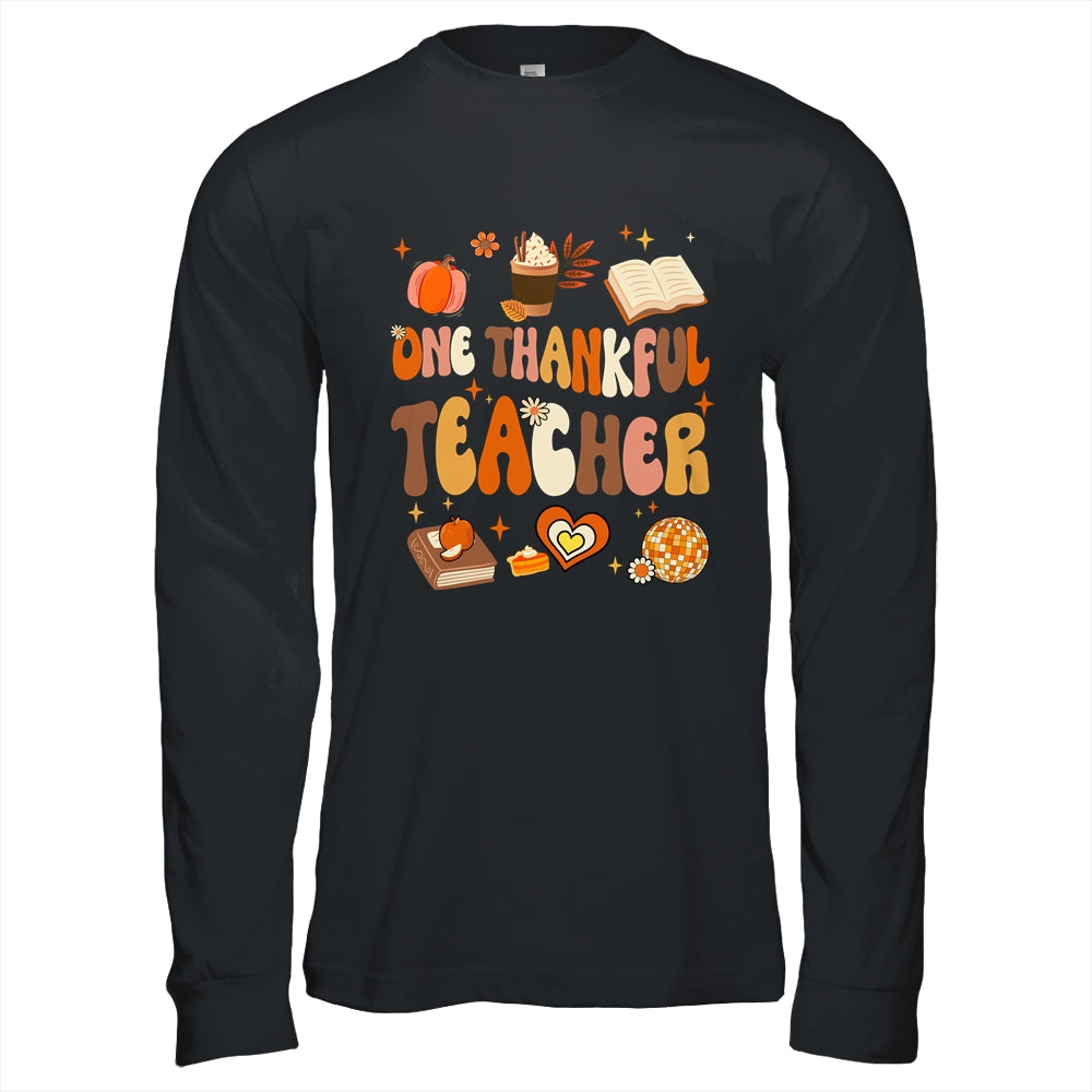 Teacher Thanksgiving For Women One Thankful Teacher Shirt & Hoodie | teecentury