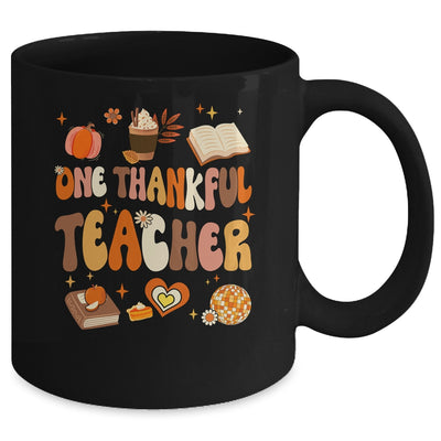 Teacher Thanksgiving For Women One Thankful Teacher Mug | teecentury