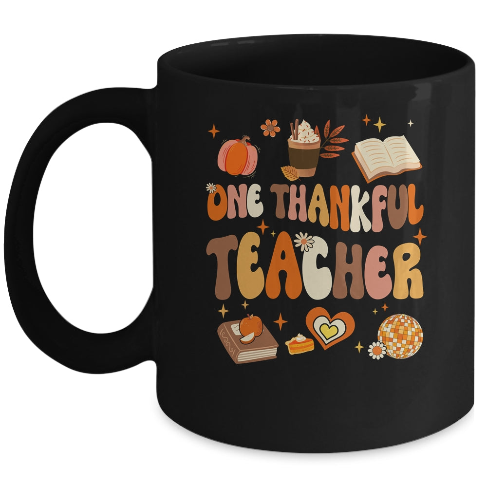 Teacher Thanksgiving For Women One Thankful Teacher Mug | teecentury