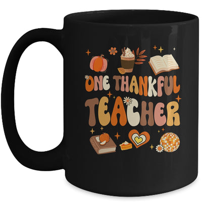 Teacher Thanksgiving For Women One Thankful Teacher Mug | teecentury