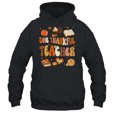 Teacher Thanksgiving For Women One Thankful Teacher Shirt & Hoodie | teecentury