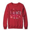 Teacher Valentine's Day One Loved Teacher Coquette Bow Retro Shirt & Sweatshirt | teecentury