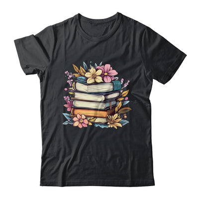 Teacher Women Reading Book Lover Wildflowers Books Graphic Shirt & Hoodie | teecentury