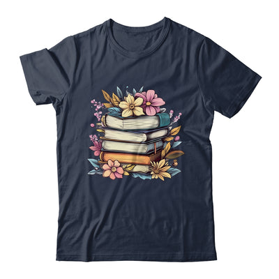 Teacher Women Reading Book Lover Wildflowers Books Graphic Shirt & Hoodie | teecentury