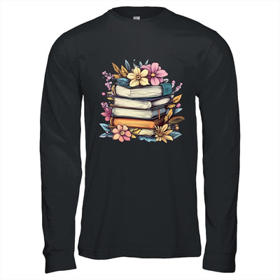 Teacher Women Reading Book Lover Wildflowers Books Graphic Shirt & Hoodie | teecentury