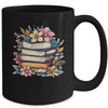 Teacher Women Reading Book Lover Wildflowers Books Graphic Mug | teecentury