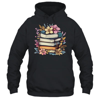 Teacher Women Reading Book Lover Wildflowers Books Graphic Shirt & Hoodie | teecentury