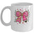 Teaching Is A Work Of Heart Pencil Bow Teacher Valentine Mug | teecentury