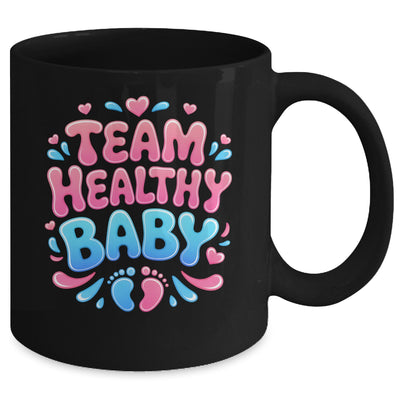 Team Healthy Baby Gender Reveal Party Announcement Mug | teecentury