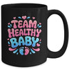 Team Healthy Baby Gender Reveal Party Announcement Mug | teecentury