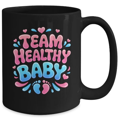 Team Healthy Baby Gender Reveal Party Announcement Mug | teecentury