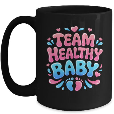Team Healthy Baby Gender Reveal Party Announcement Mug | teecentury
