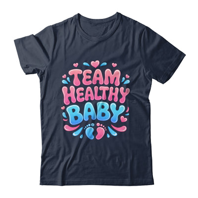 Team Healthy Baby Gender Reveal Party Announcement Shirt & Sweatshirt | teecentury