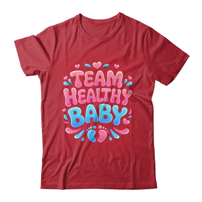 Team Healthy Baby Gender Reveal Party Announcement Shirt & Sweatshirt | teecentury